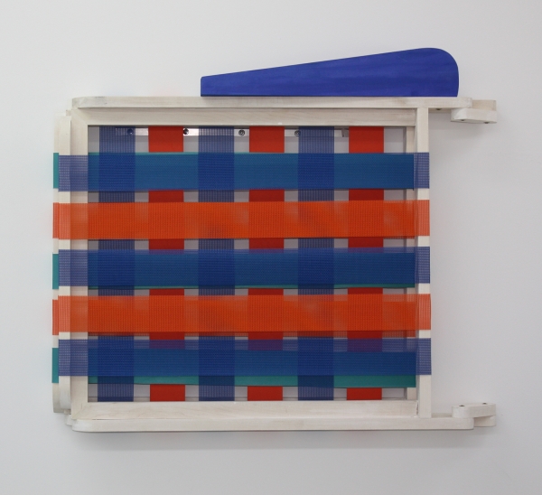 Patrick McDonough | 122809-lawn chair, Wood, Paint, Outdoor Furniture Fabric, Hardware 