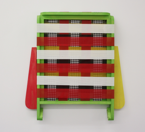 Patrick McDonough| 122909-lawn chair, Wood, Paint, Outdoor Furniture Fabric, Hardware 