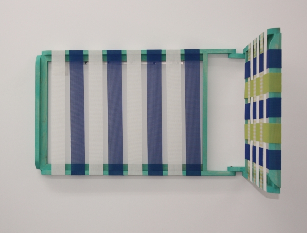 Patrick McDonough|  120310-lawn chair, Wood, Paint, Outdoor Furniture Fabric, Hardware