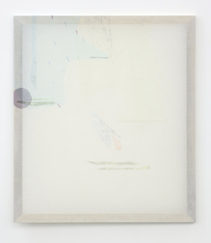 Mitzi Pederson, Untitled, 2014, Tulle, ink, 35 x 31 inches. Courtesy of Ratio 3