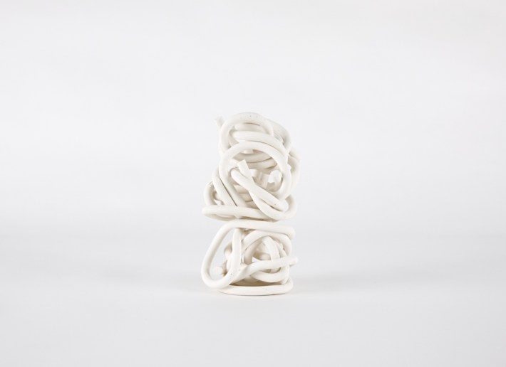 Sean Talley | UNUNUNU,  2012. Unglazed Ceramic. 7 × 3 × 3 Inches
