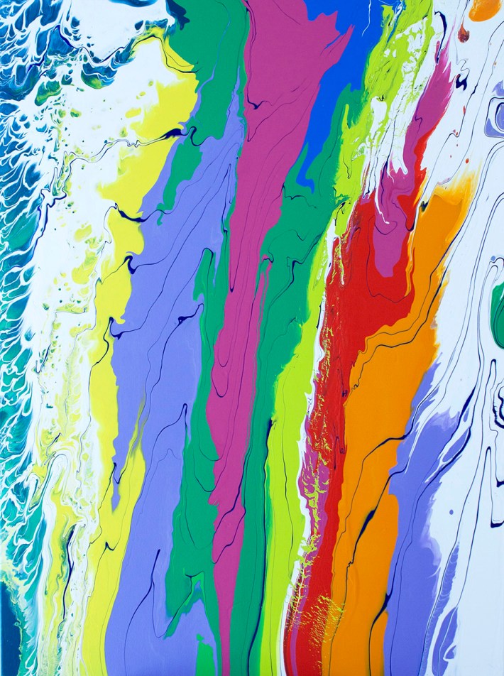 Jenny Sharaf | Untitled (2), 2014. Paint on canvas. 30" x 40". Image courtesy of Johansson Projects and the artist 