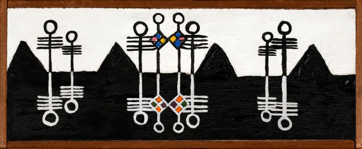 Forrest Bess | Before Man, 1952–53; oil on canvas; 8-3/4 x 22-3/4 in.; Collection Neuberger Museum of Art, Purchase College State University of New York, Gift of Roy R. Neuberger. Photo: Jim Frank.