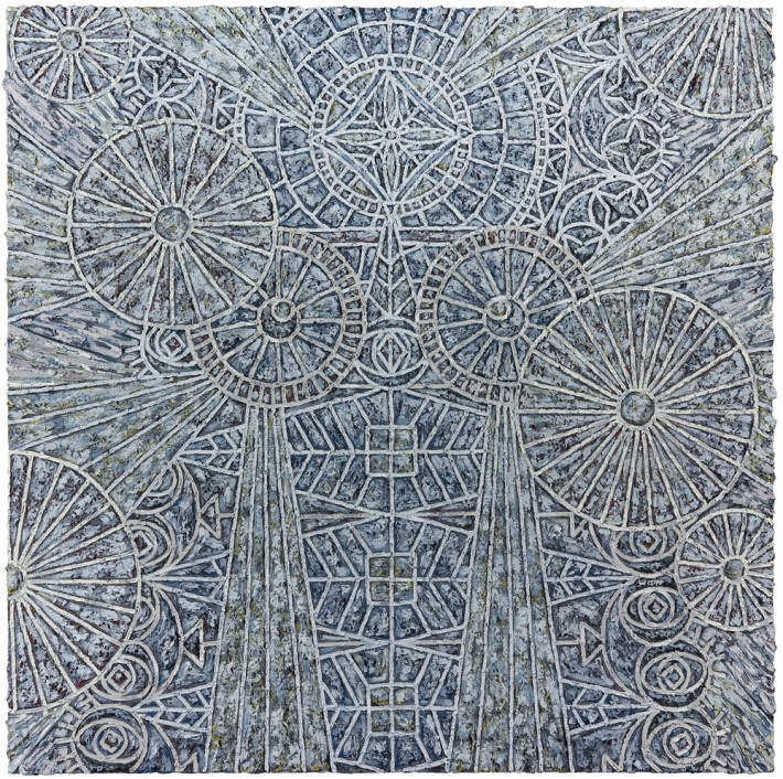 Helen Rebekah Garber | Haniel I, 2014, Oil on linen, 60 x 60 inches (152.4 x 152.4 cm), Courtesy of Gallery Wendi Norris