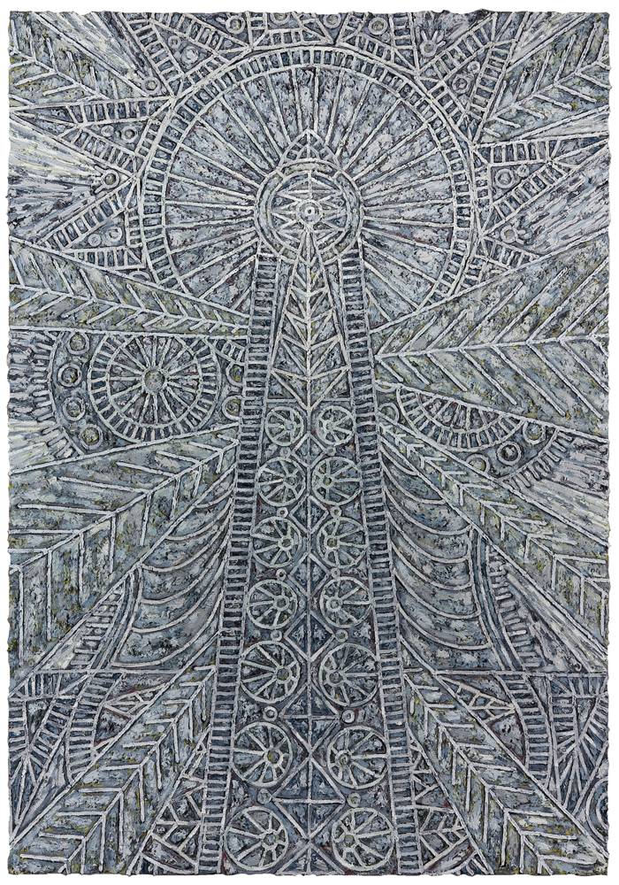 Helen Rebekah Garber | Mars in Place of the Ideograph, 2014, Oil on linen, 72 x 50 inches (182.9 x 127 cm), Courtesy of Gallery Wendi Norris 